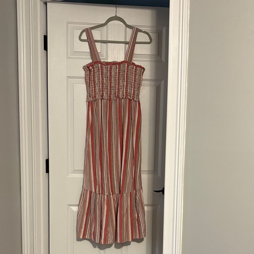 Knox Rose Red and White Striped Maxi Dress